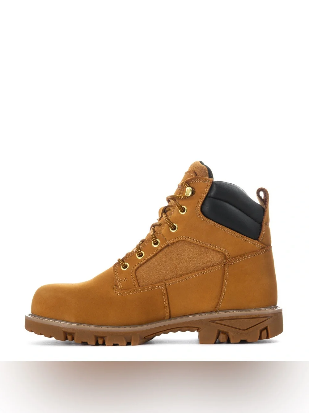 947. NIB Men's Tan Lace-Up Work Boots with Padded Black Collar